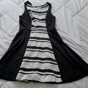 Elle Black and White Dress